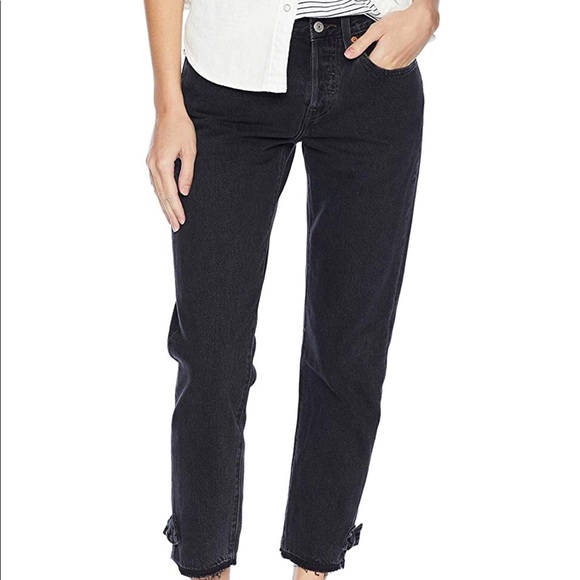levi's 501 tapered black